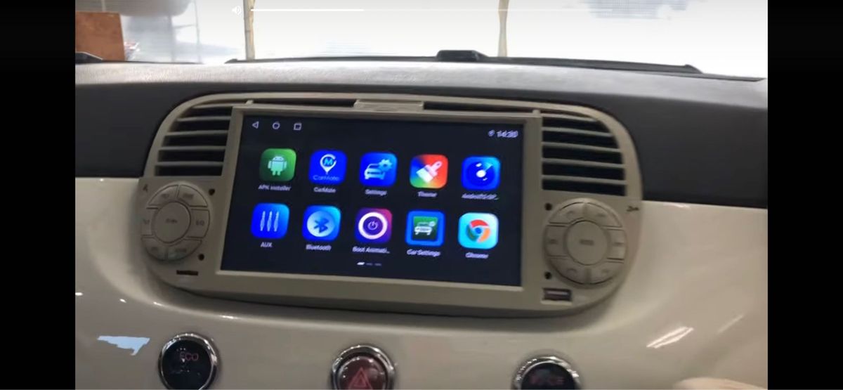 FIAT フィアット 500 ナビ メディアプレーヤー スマホ連携 FIAT フィアット 500 ナビ メディアプレーヤー スマホ連携