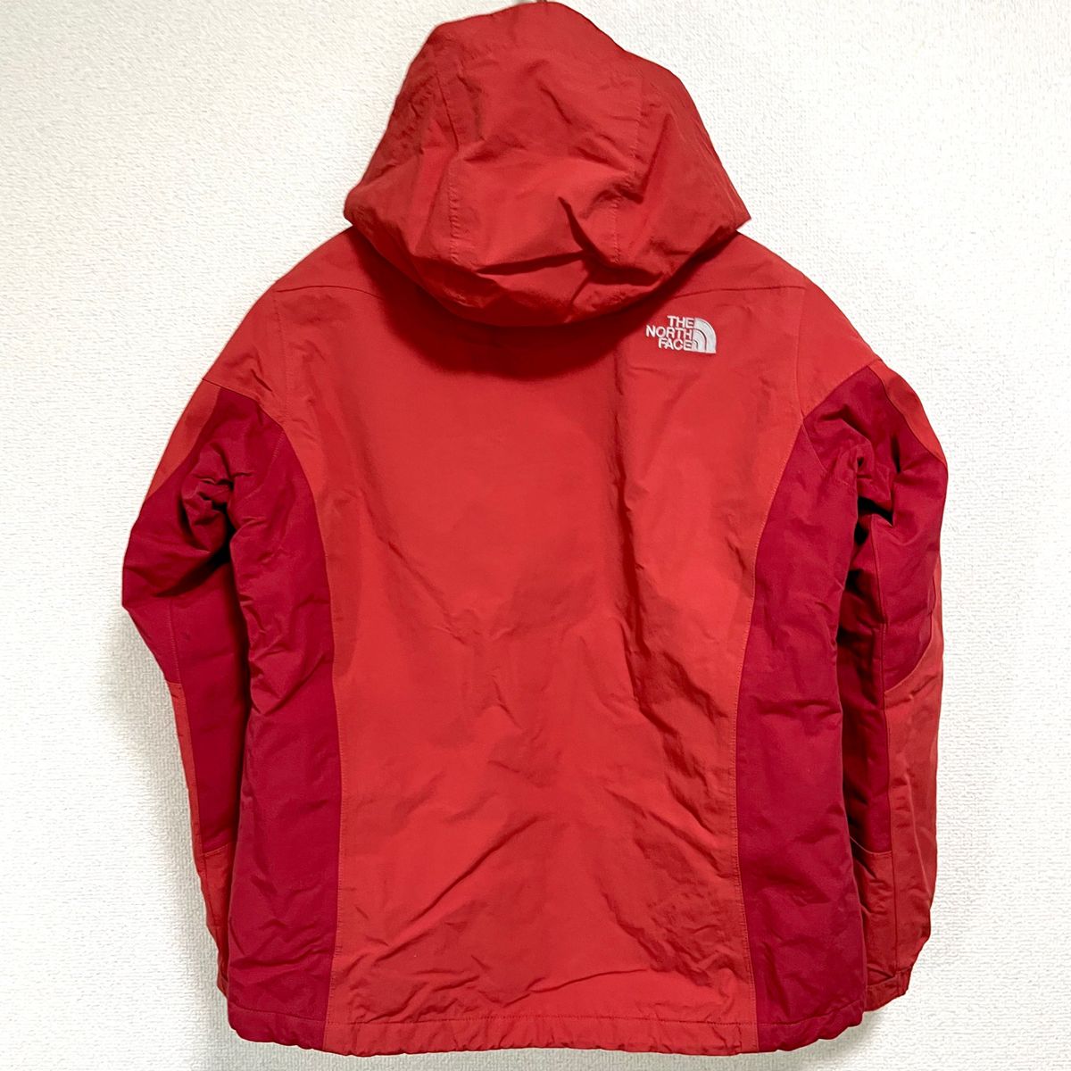 美品人気 ノースフェイス 中綿入りマウンテンパーカー 裏ボア レディースL 透湿防水 THE NORTH FACE フード着脱可能