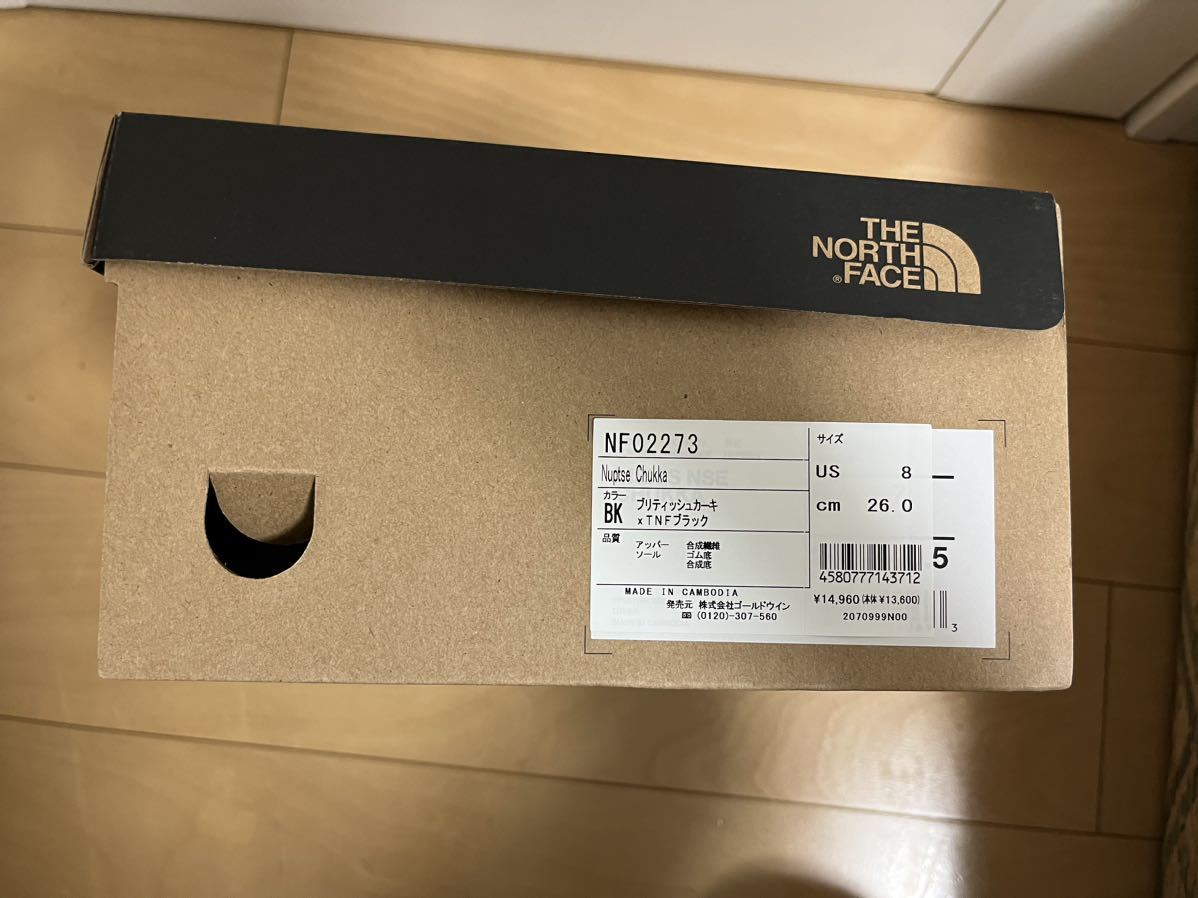 THE NORTH FACE Nuptse Chukka US8 26.0cm 新品(開封未使用)_画像3