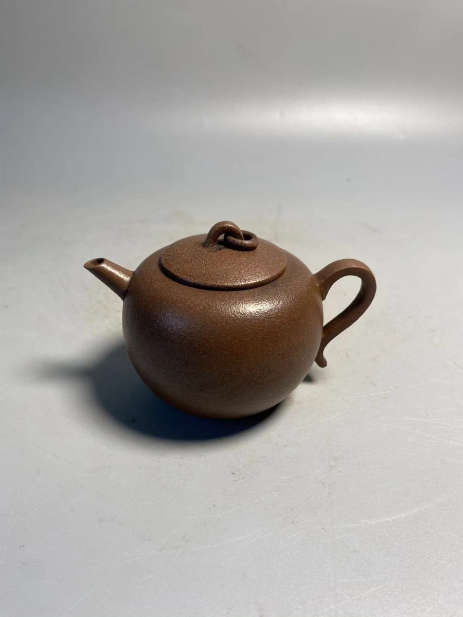 旧家蔵出 清時代 陶磁器 朱泥 紫泥 白泥 急須 唐物 茶道具 煎茶道具 中国古玩 中国宜興 紫砂 中国美術_画像1