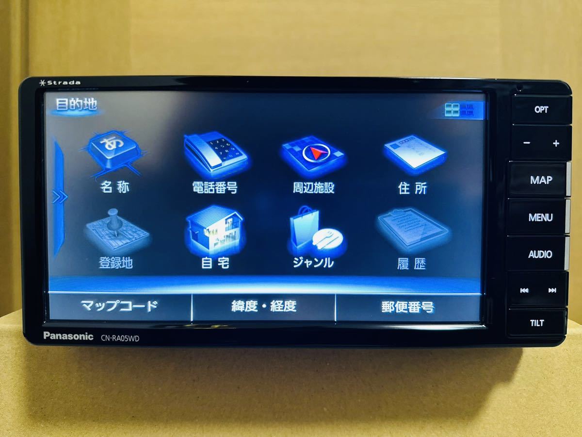 ストラーダ CN-RA05WD 2018年 Bluetooth ハンズフリー フルセグ 地デジ テレビ DVD/CD/SD 7V 2DIN 200mmワイド Strada_画像4