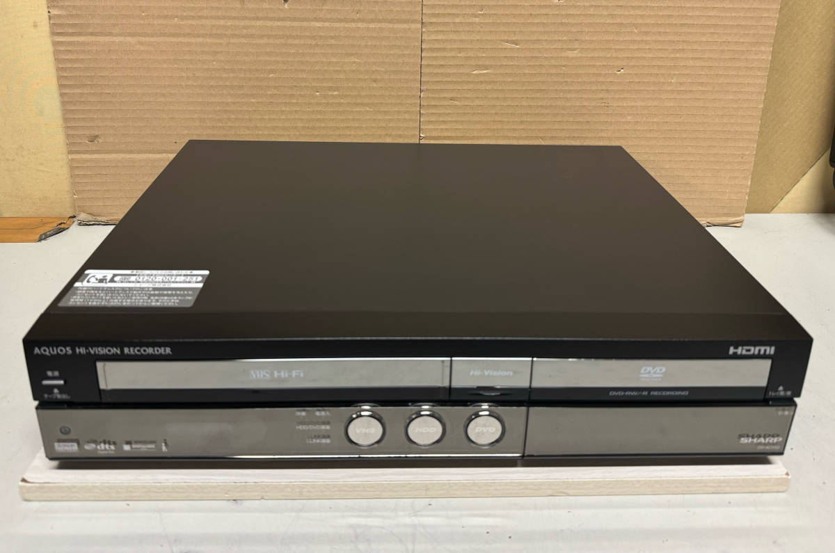 【名機！ 安心！整備済み、美品 】 SHARP 「DV-ACV52」 VHS一体型ビデオデッキ、DVDレコーダー、ダビング10 【 完動品、動作保証 】 _画像2