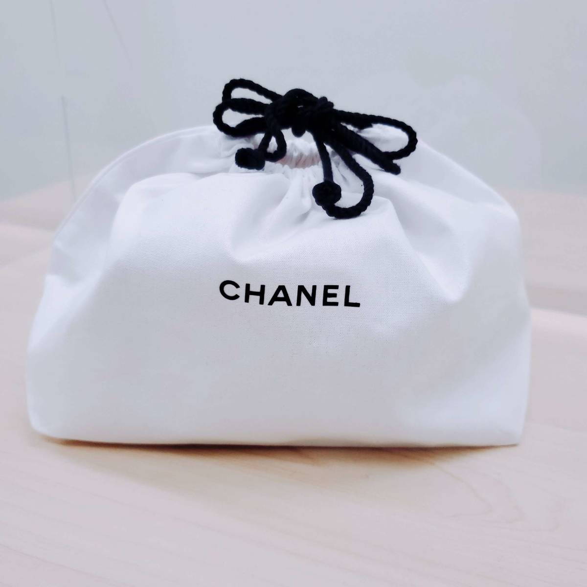 シャネル CHANEL 巾着 ポーチ 袋 小物入れ メイクポーチ 限定 送料無料 送料込み レア 非売品 カバン【SP288】_画像1