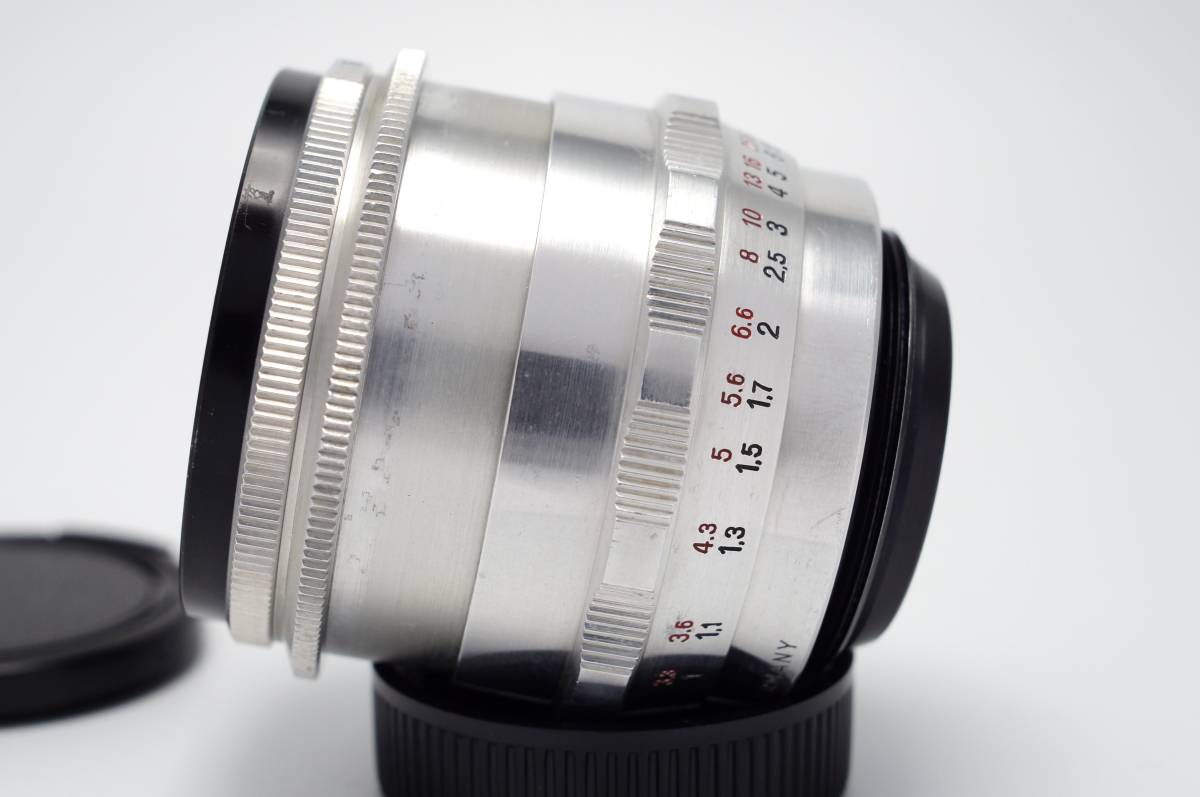 【良上品】M42 Carl Zeiss Jena Biotar 2/58mm ツァイス ビオター 赤T 1954年製 f2 プリセットマニュアル_画像3