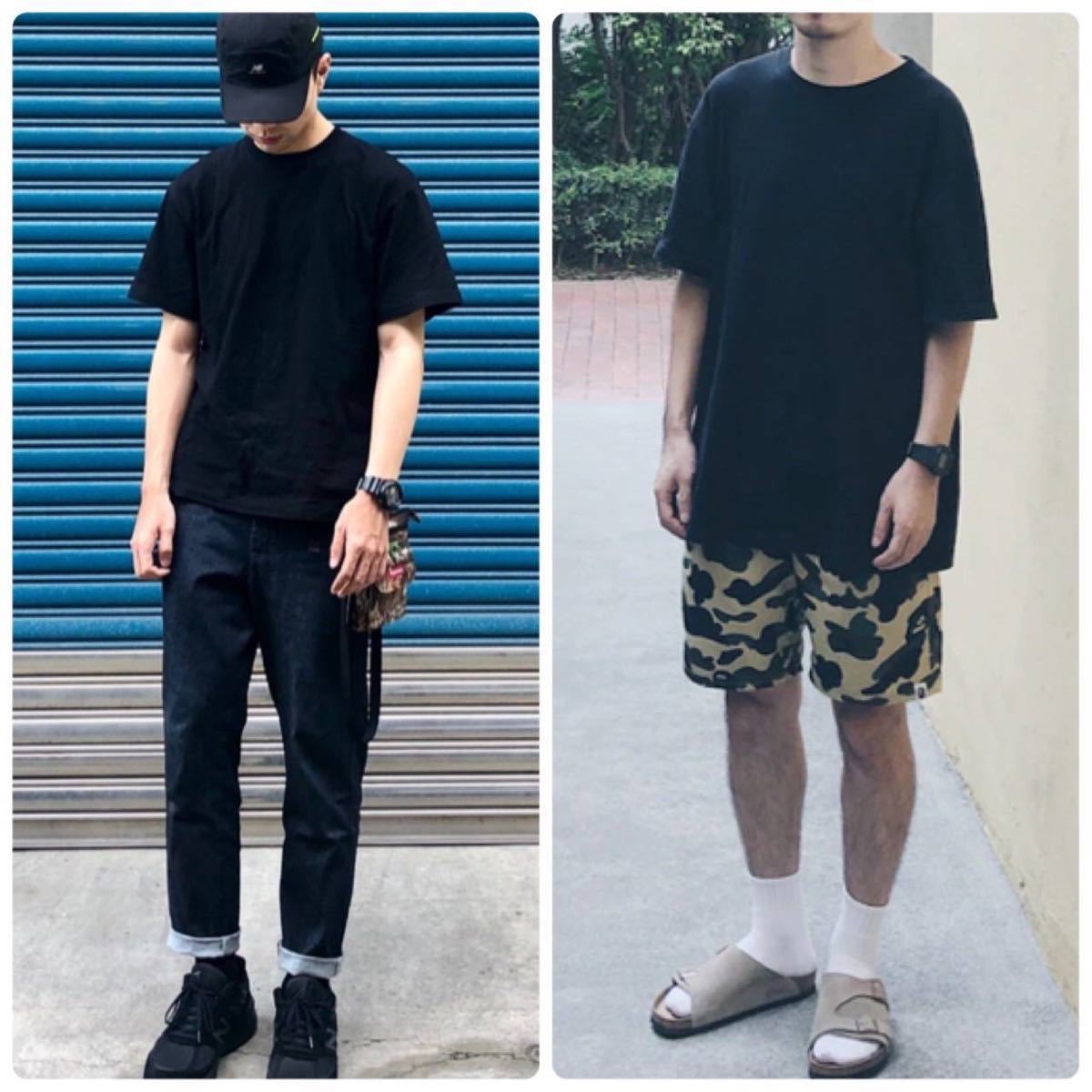 【ユナイテッドアスレ】新品未使用 5.6oz 無地 半袖Tシャツ ブラック 黒 S 2枚セット United Athle 500101 ハイクオリティー 男女兼用_画像4