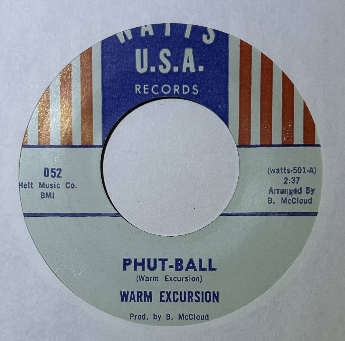 Warm Excursion 「Phut-Ball / Funk-I-Tus」 funk45 soul45 deep funk 7インチ_画像1