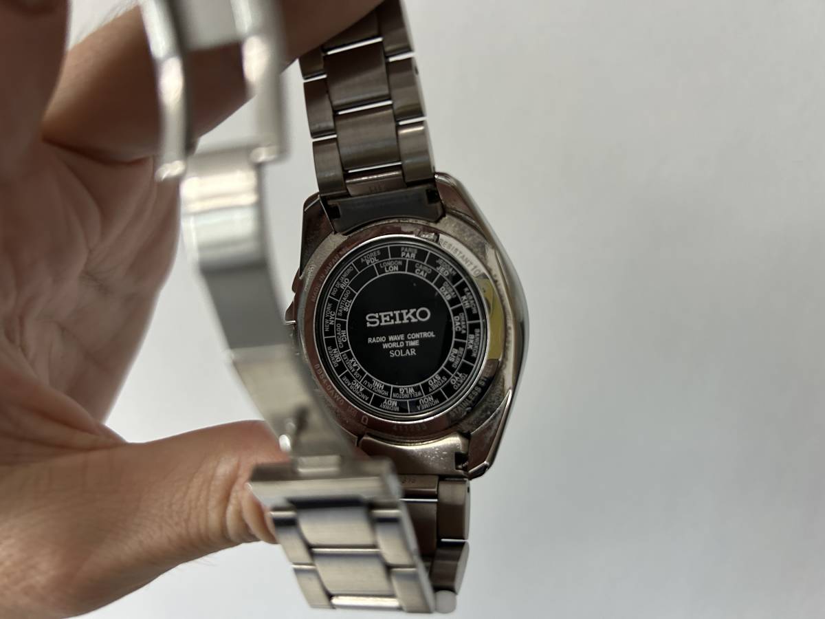 送料無料　SEIKO セイコー　ブライツ　ソーラー 電波 腕時計　saga145_画像2