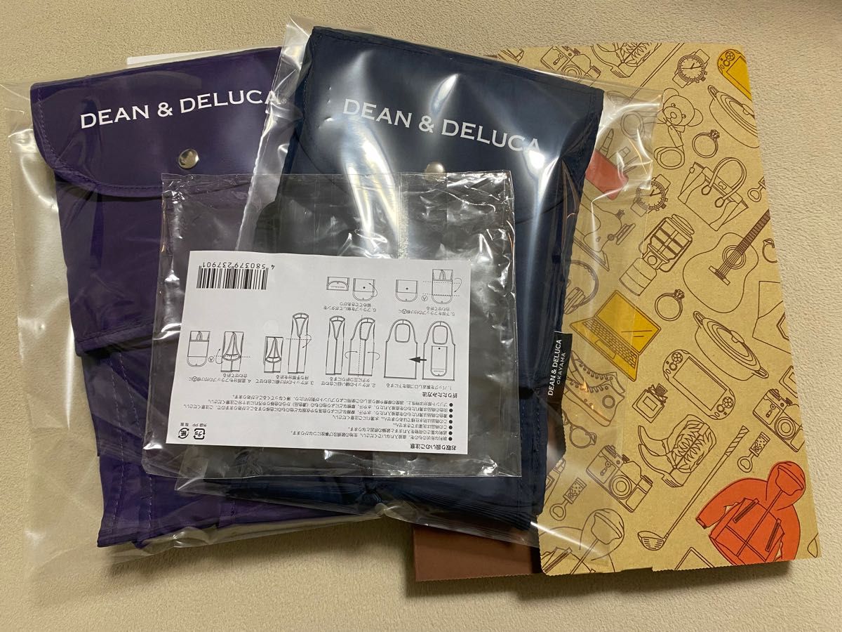 DEAN&DELUCA 正規品 岡山限定【紺】京都限定【紫】エコバッグ DEAN&DELUCA 正規品 岡山限定【紺】京都限定【紫】エコバッグ