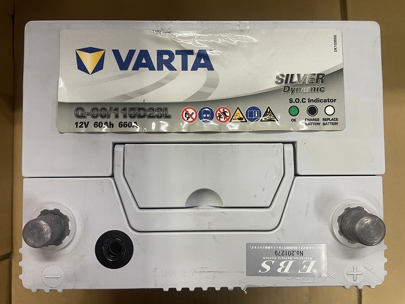 厳選　Q-90　D23L　VARTA　バルタ　2021年製　アイドリングストップ　メンテンスフリー　普通車　リビルト　再生　平日即日発送　201279_画像2