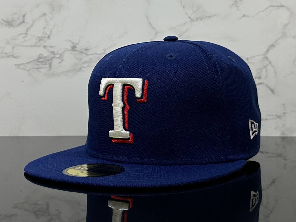【未使用品】18F★NEW ERA ニューエラ 59FIFTY×MLB テキサス レンジャーズ Texas Rangers コラボキャップ 帽子 CAP《SIZE7 1/4・57.7㎝》_画像1