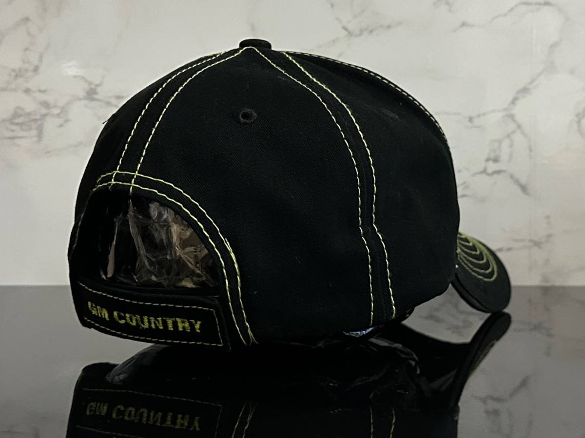 【未使用品】53A クール★SAPAUGH GM COUNTRY カーディーラ キャップ 帽子 CAP クールなデザインのブラックコットン素材！《FREEサイズ》_画像7