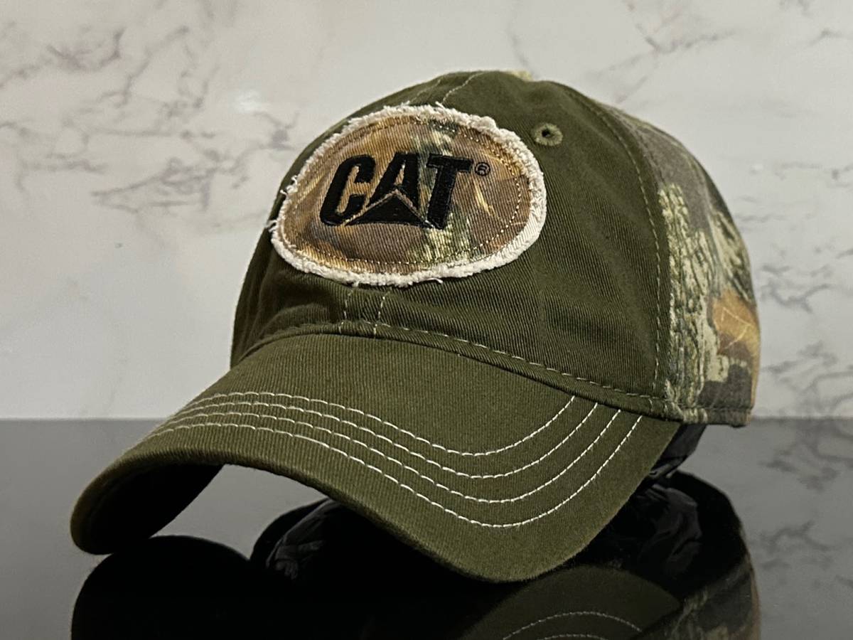 【未使用品】35B★Caterpillar CAT キャタピラー キャップ 帽子 クールなデザインのコットン素材にビンテージ加工ワッペン《FREEサイズ》_画像2