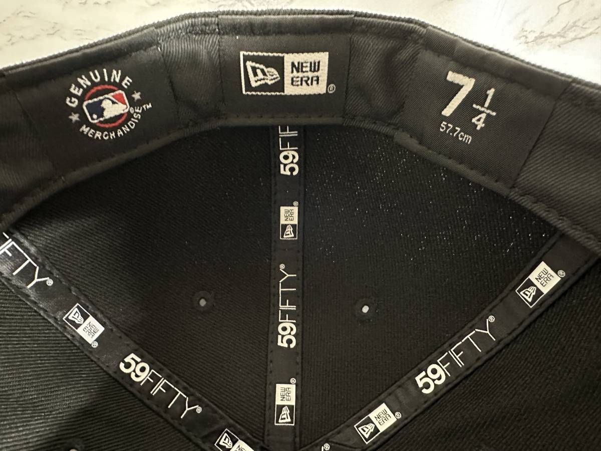 【未使用品】18C★NEW ERAニューエラ 59FIFTY×MLB シカゴ ホワイトソックス Chicago White Sox コラボキャップ 帽子《SIZE7 1/4・57.7㎝》_画像9