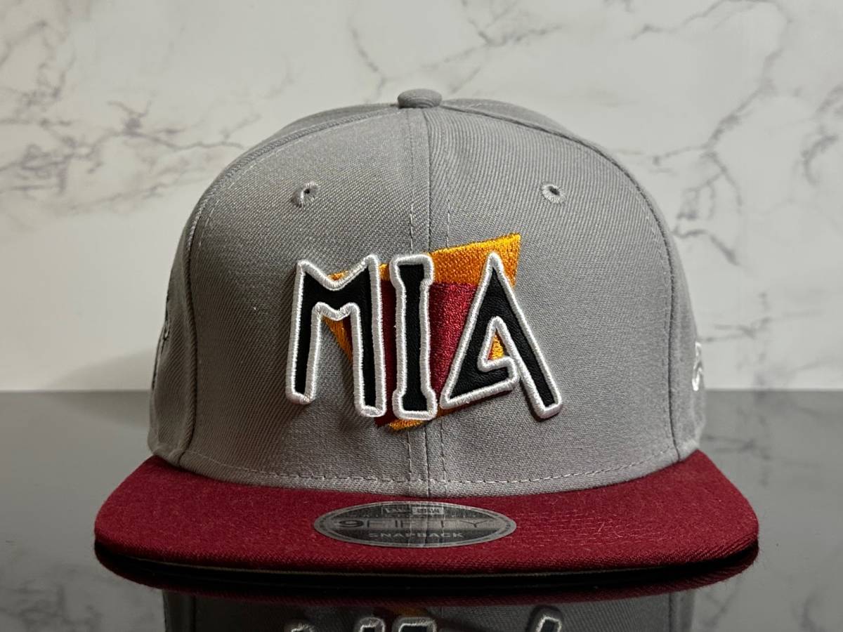 【未使用品】280C★NEW ERA ニューエラ 9FIFTY×NBA マイアミ ヒート MIAMI HEAT コラボキャップ 帽子 CAP バスケットボール《FREEサイズ》_画像2