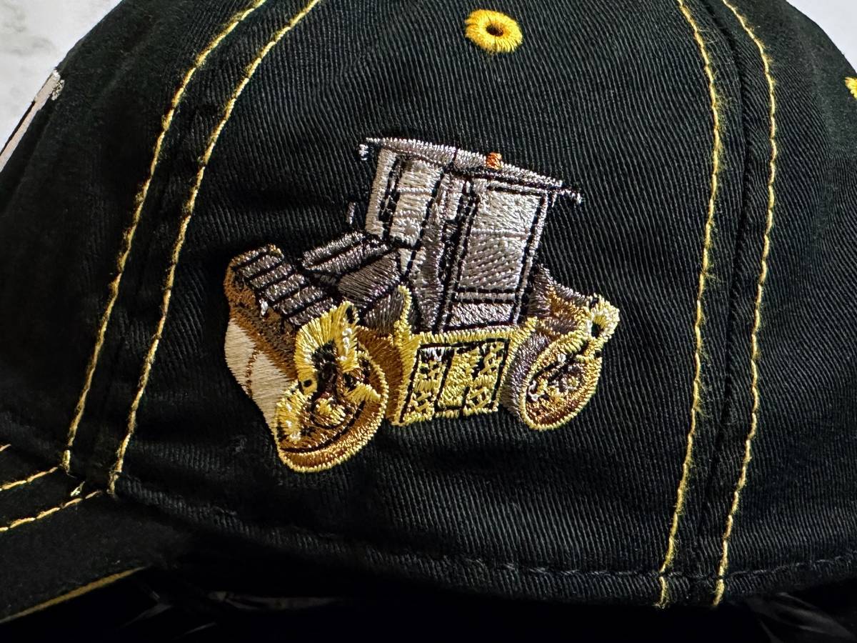 【未使用品】44A クール★Caterpillar CAT キャタピラー キャップ 帽子 CAP クールなブラックコットン素材に建設機械柄刺繍《FREEサイズ》_画像7