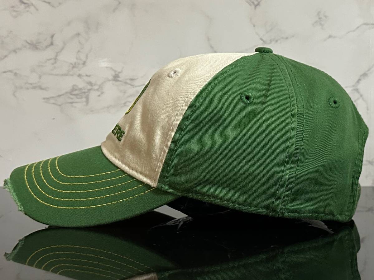 【未使用品】39B★JOHN DEERE ジョン・ディア キャップ 帽子 CAP JOHN DEERE カラーに拘りのビンテージ加工のコットン素材《FREEサイズ》_画像4