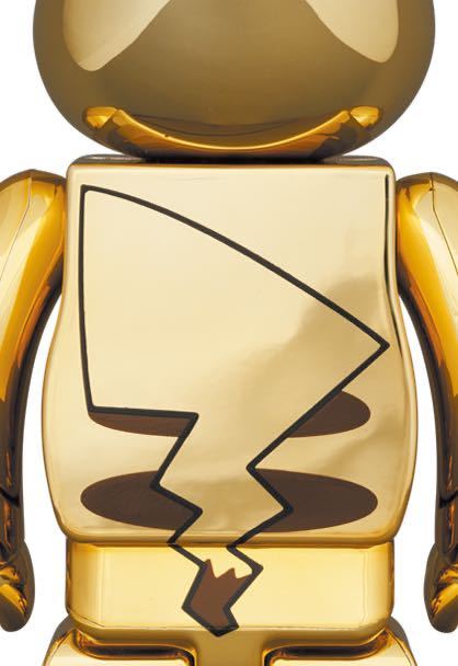 BE@RBRICK ピカチュウ GOLD CHROME 100%&400% ポケモン ゴールド ベア