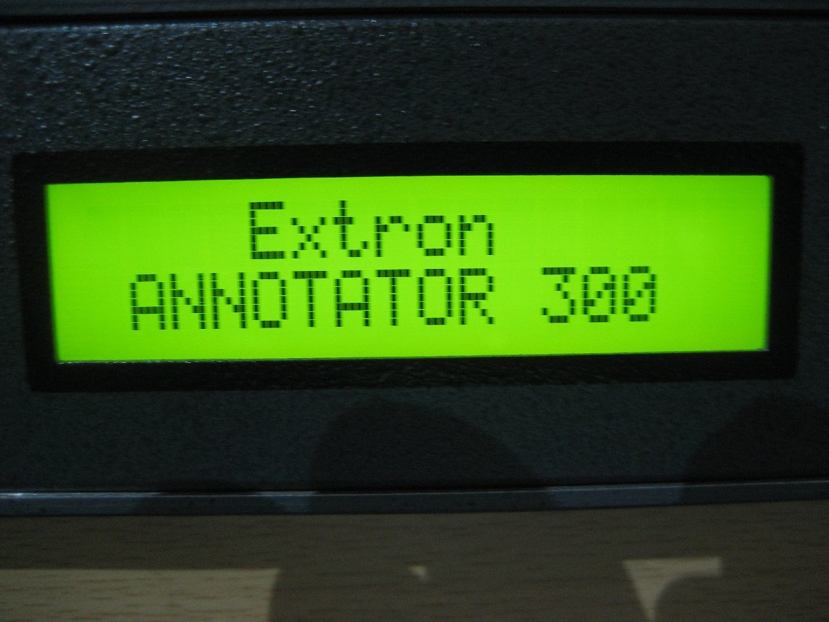  electrification verification only *Extron/ek -stroke long *DTP output installing HDCP basis anote-shon graphic processor *ANNOTATOR 300 K2747