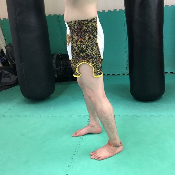 ムエタイ パンツ キック ボクシング K-1 トランクス 試合 練習 プロ アマ 男 女 兼用(ホワイト,S)_画像7