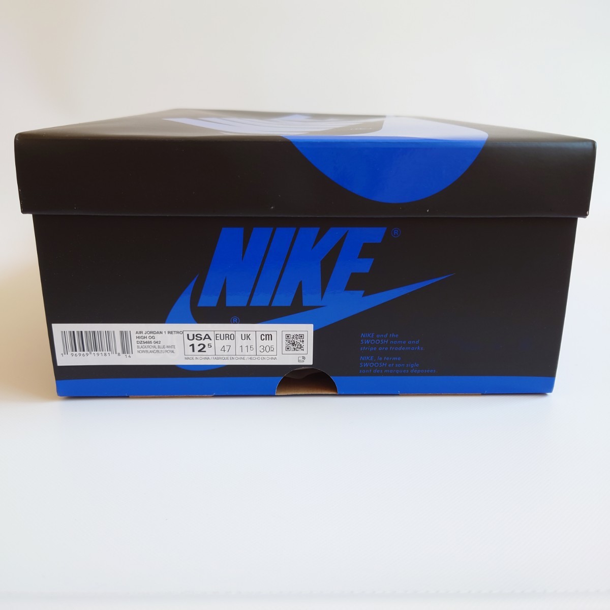 新品 30.5cm Nike Air Jordan1 Retro High OG Royal Reimagined ナイキ エアジョーダン1 レトロ ハイ OG ロイヤル リイマジンド DZ5485-042_画像5