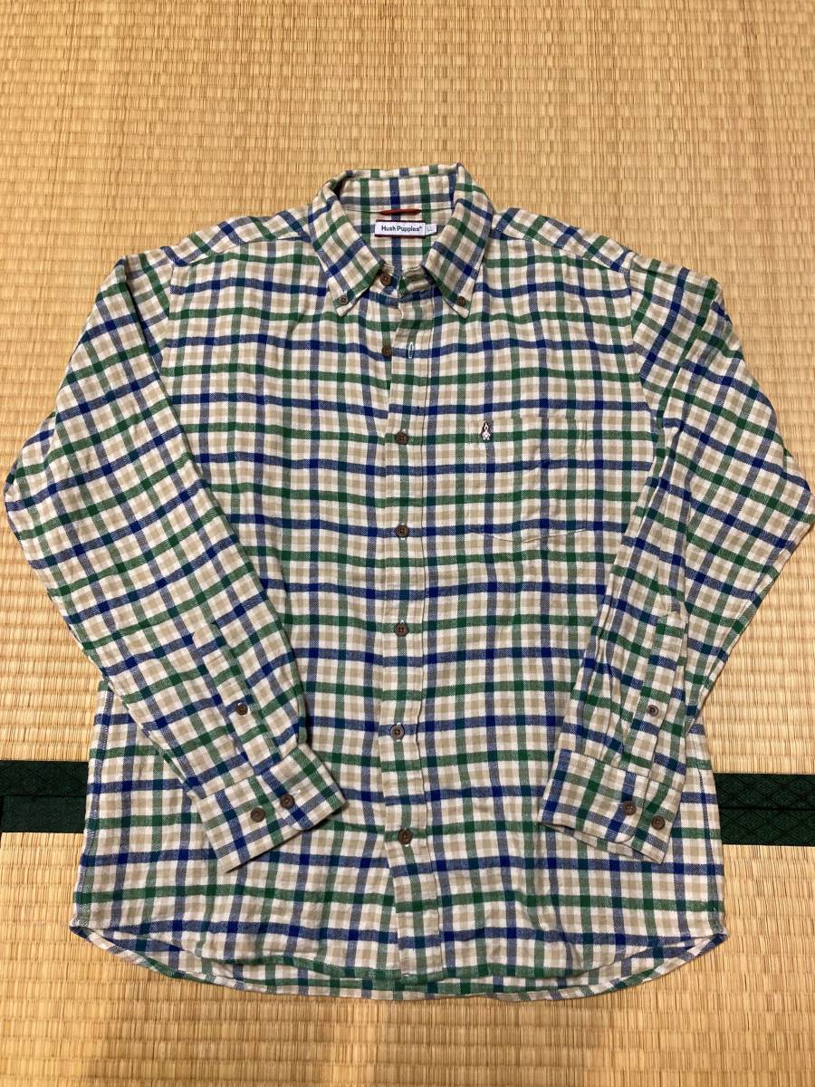 Hush Puppies ハッシュパピー ネルシャツ　LL（XL）08321_画像1