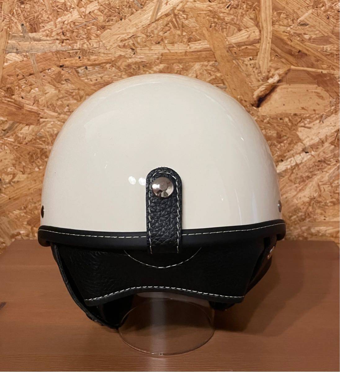 ハーフヘルメット　ホワイト　検ショーティーヘルメット BELL オーシャンビートル TT&CO ポリス ハーレー SHORTY_画像5