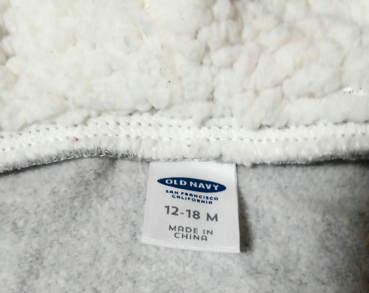 OLD NAVY Old Navy Zip выше Parker серый 12-18M(80 размер ) Kids несколько принятых ставок включение в покупку возможно 