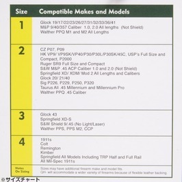 COMP TAC ホルスター Q-Line サイズ4 1911、ハイキャパ5.1/DOR他 両利き [ ベルトクリップ ]_画像7