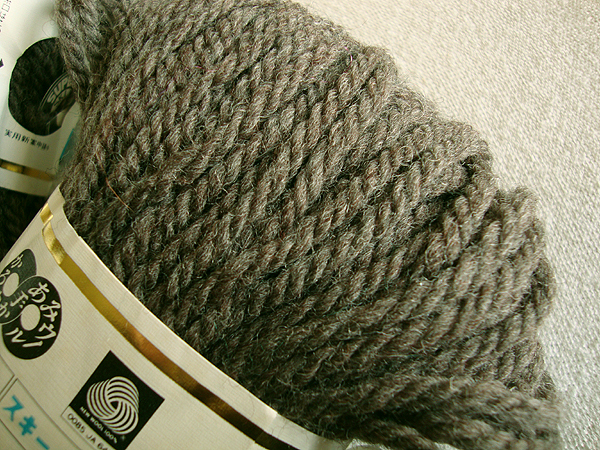 SKI YARN MELANGE 英国 羊毛 毛糸 ニュー ウール100% 極太 320g (50g×6玉) 茶 グレイッシュ こげ茶 スキーメランジ ブリティッシュ ウール_画像2
