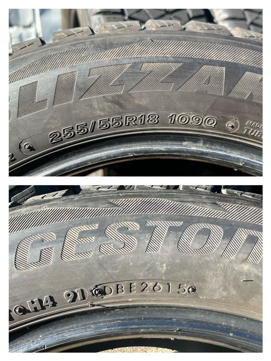 送料無料　255/55R18 109Q（　ブリヂストン　）BLIZZAK DM-V2 4本 B.60_画像8