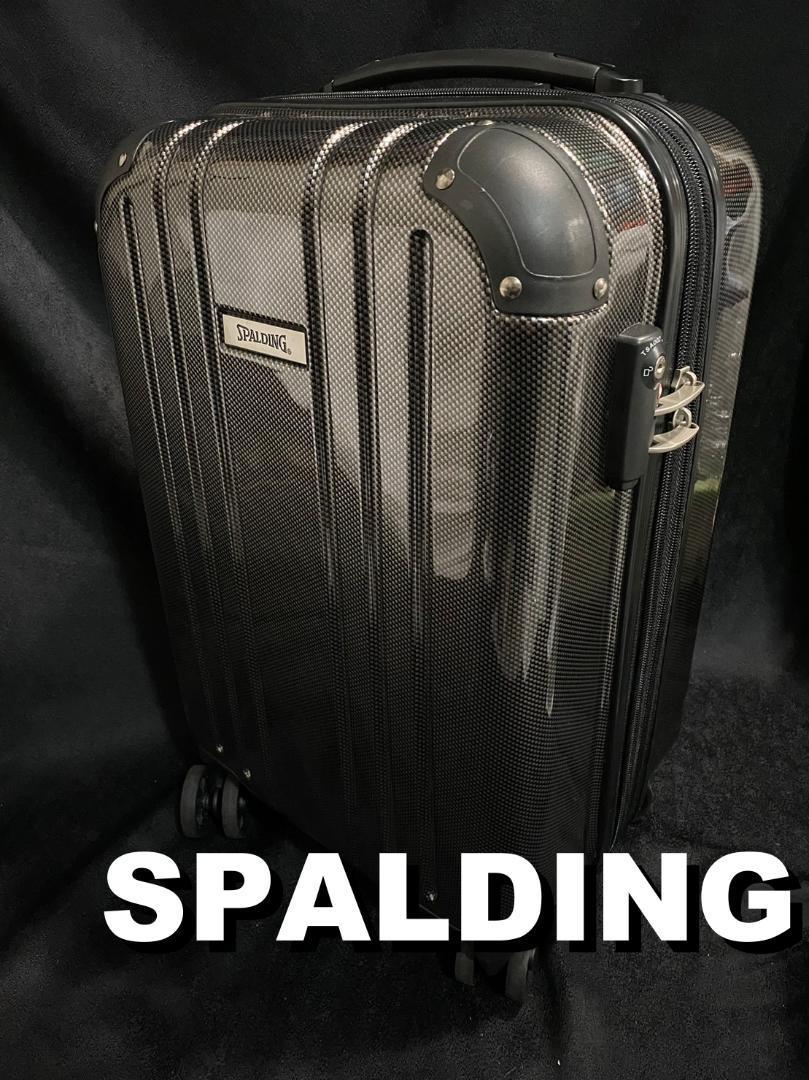 【新品/未使用】SPALDING スーツケース ブラック TSAロック付