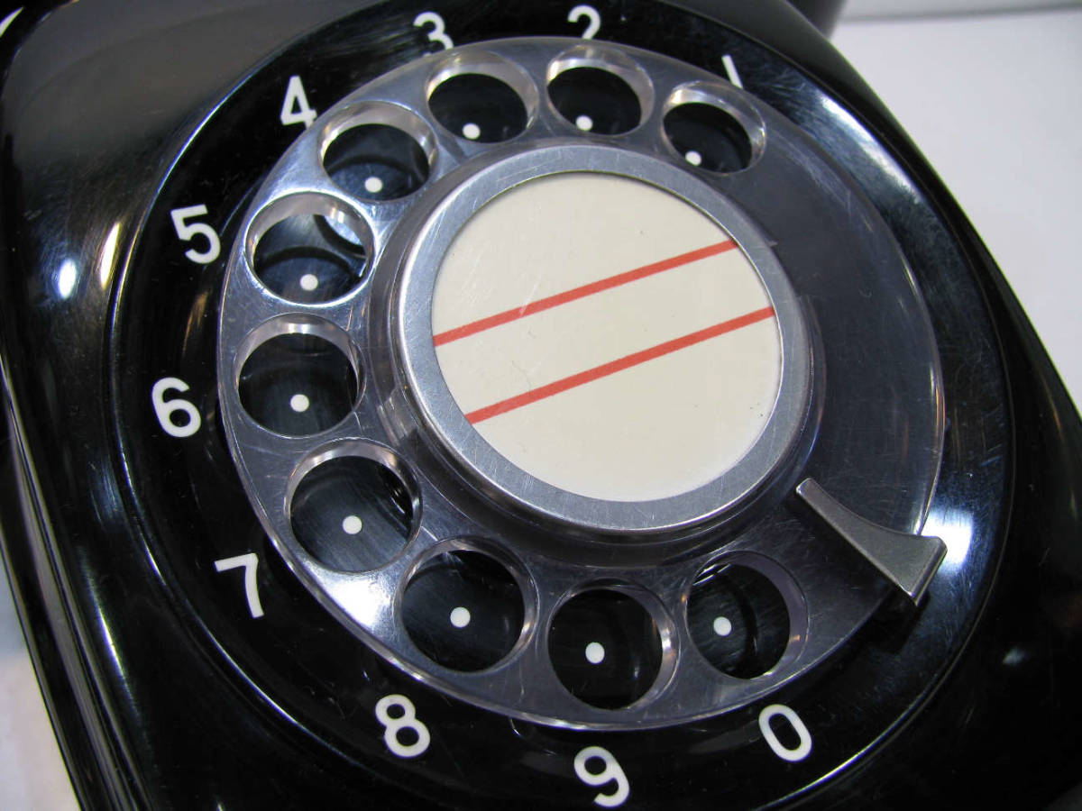 * Vintage * Japan electro- confidence telephone . company NTT telephone machine 600-A2 black telephone Showa Retro 