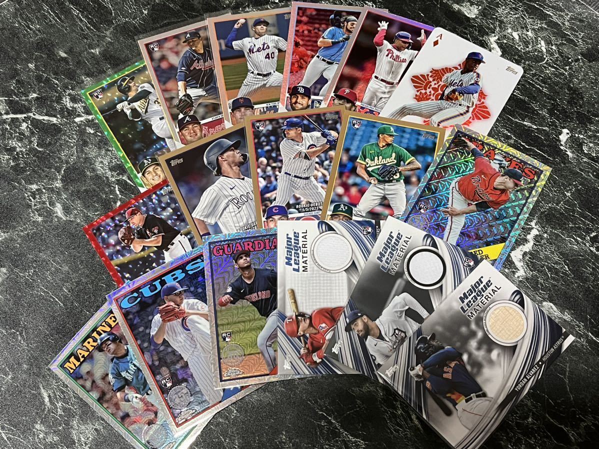 2023 topps update MAJOR LEAGUE MATERIAL ＋ PARALLEL ＋ MOJO 等 17枚セット_画像1