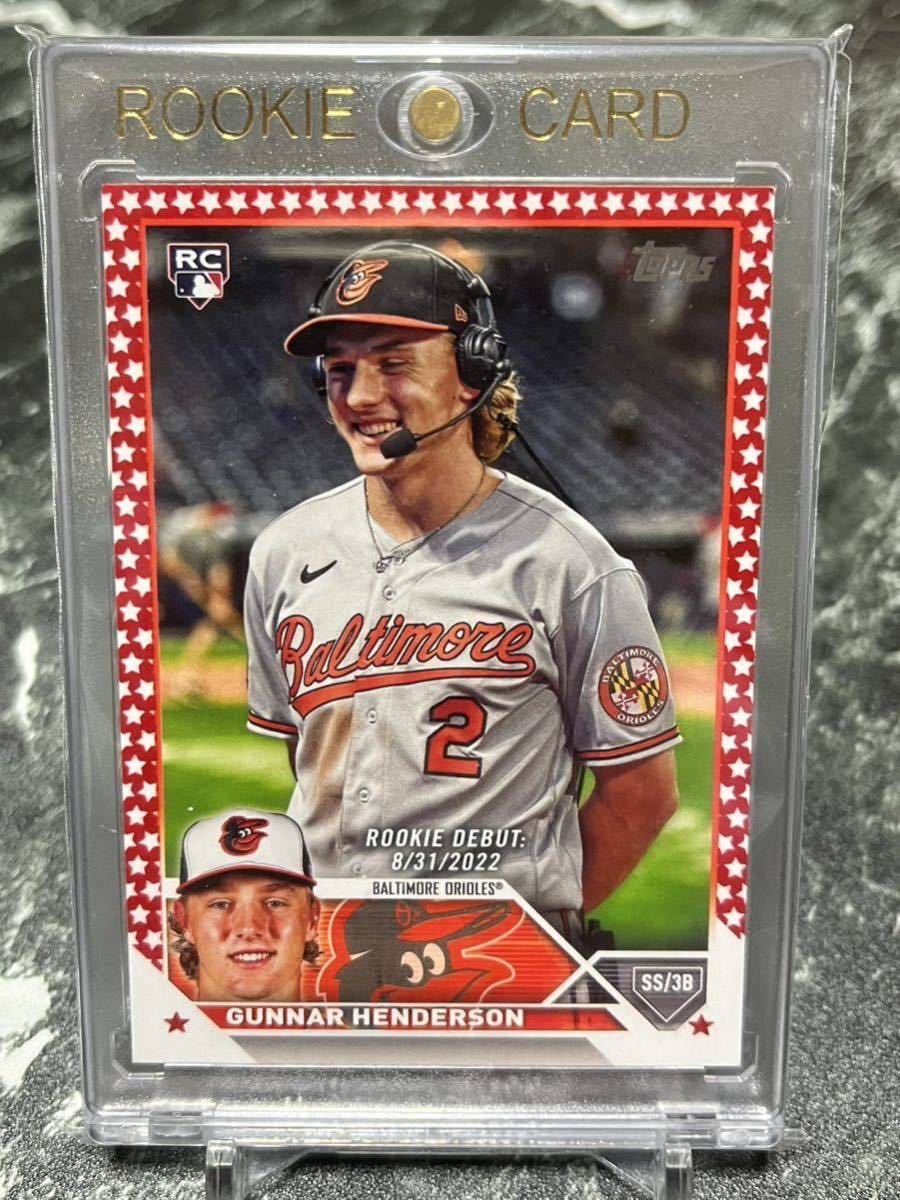 公式】 HENDERSON GUNNAR update topps 2023 Topps rookie /76 day