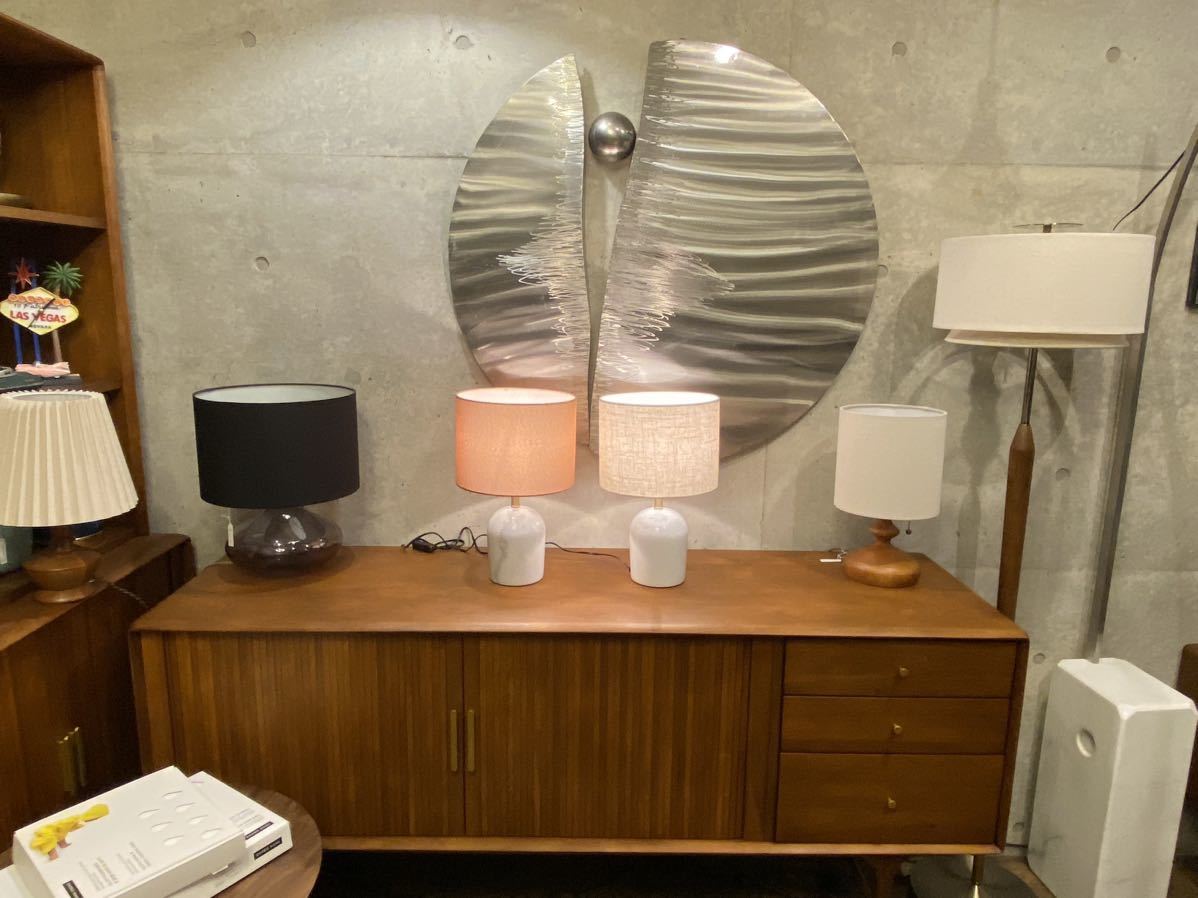 Table lamp marble×brown shede 025(検 ミッドセンチュリー Table lamp marble×brown shede 025(検 ミッドセンチュリー