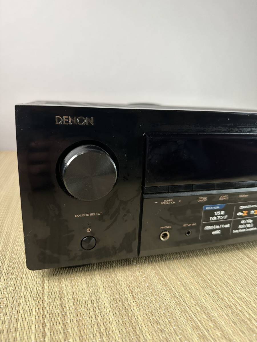 DENON デノン/デンオン 7.2chAVレシーバー AVR-X1600H 動作確認済_画像2