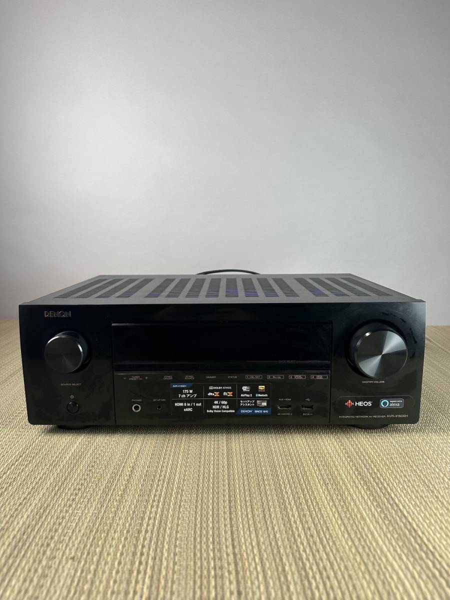 DENON デノン/デンオン 7.2chAVレシーバー AVR-X1600H 動作確認済_画像1