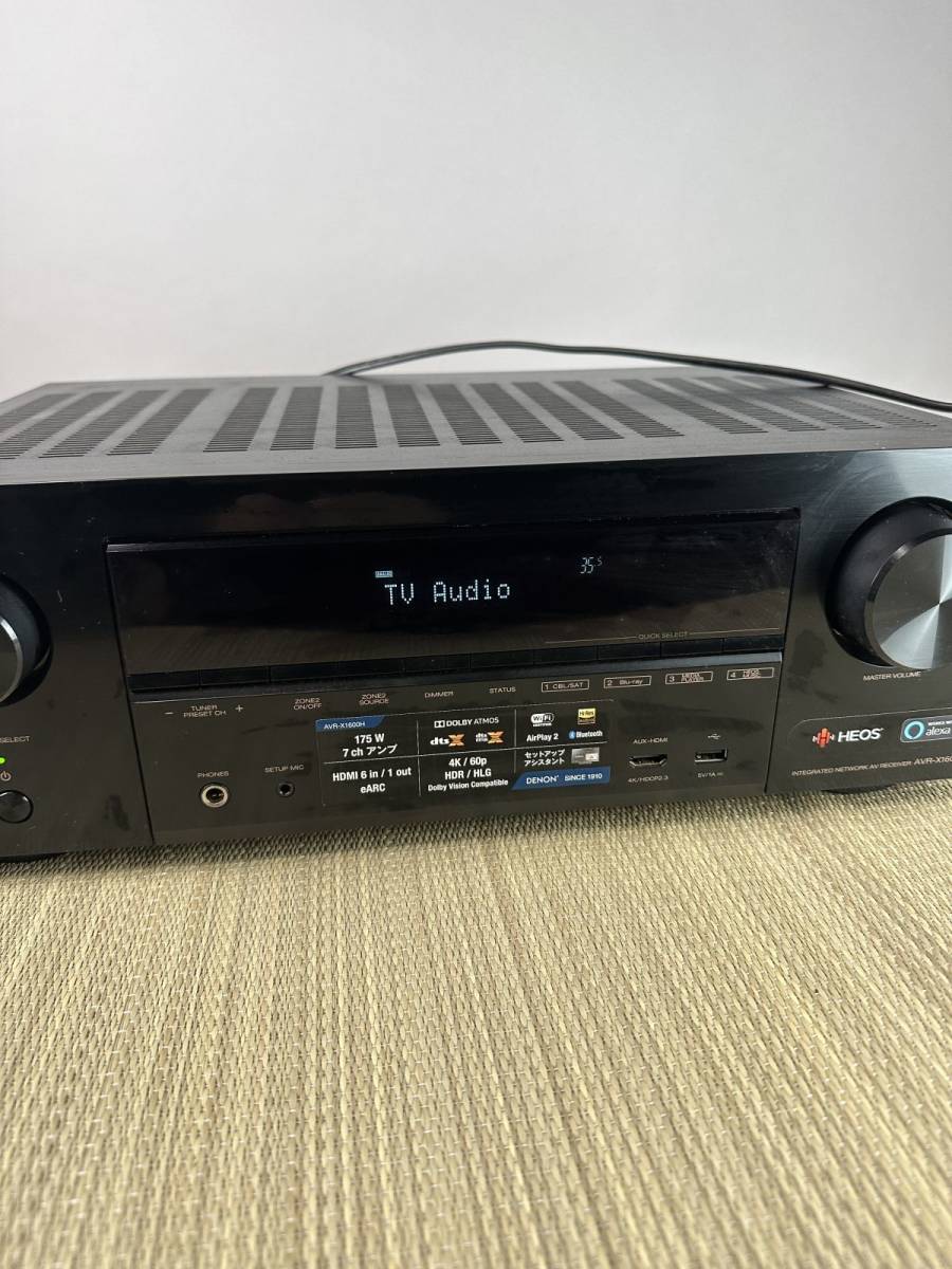 DENON デノン/デンオン 7.2chAVレシーバー AVR-X1600H 動作確認済_画像4