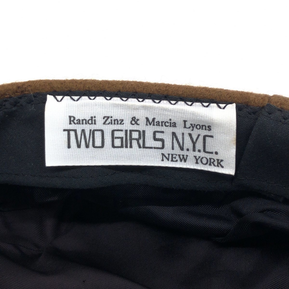 USA производства TWO GIRLS N.Y.C Casquette F Brown America производства шляпа женский женский 