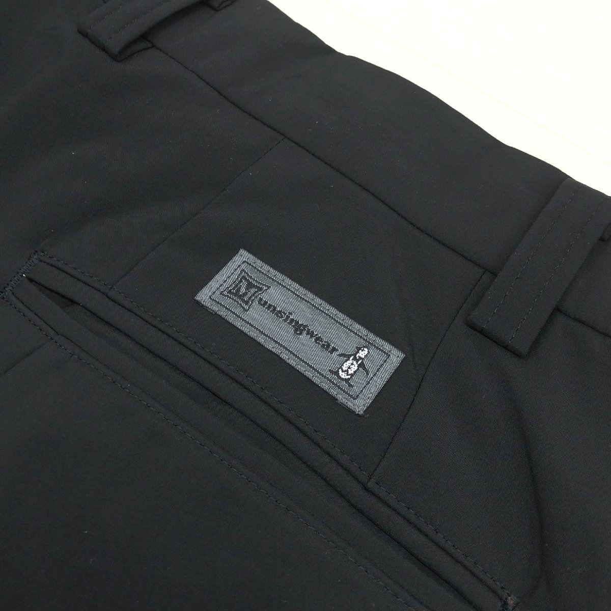 ●MUNSINGWEAR マンシングウェア 裏起毛 ゴルフパンツ 100 黒 ブラック 日本製 特大 大きいサイズ 3XL 4L 国内正規品 メンズ 紳士_画像6