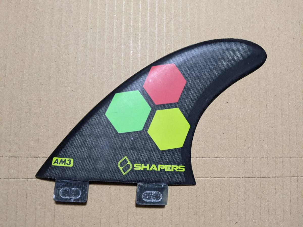 AL MERRICK アルメリック FCS 5フィンセット Shapers AM3 トライ、クワッドフィン両用 FCS2ボードにも 美品 中古_画像3