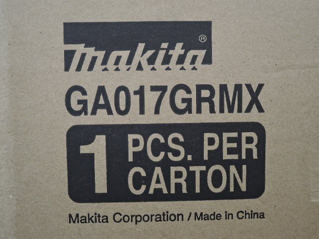 makita マキタ 40Vmax 4.0Ah 100mm 充電式ディスクグラインダ GA017GRMX マキタブルー/未開封品 4794_箱記載情報