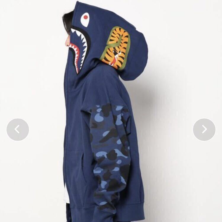 Giant shark full zip hoodie Lサイズ a bathing ape BAPE Red camo シャーク パーカー エイプ ベイプ アベイシングエイプ 迷彩 z3_画像2