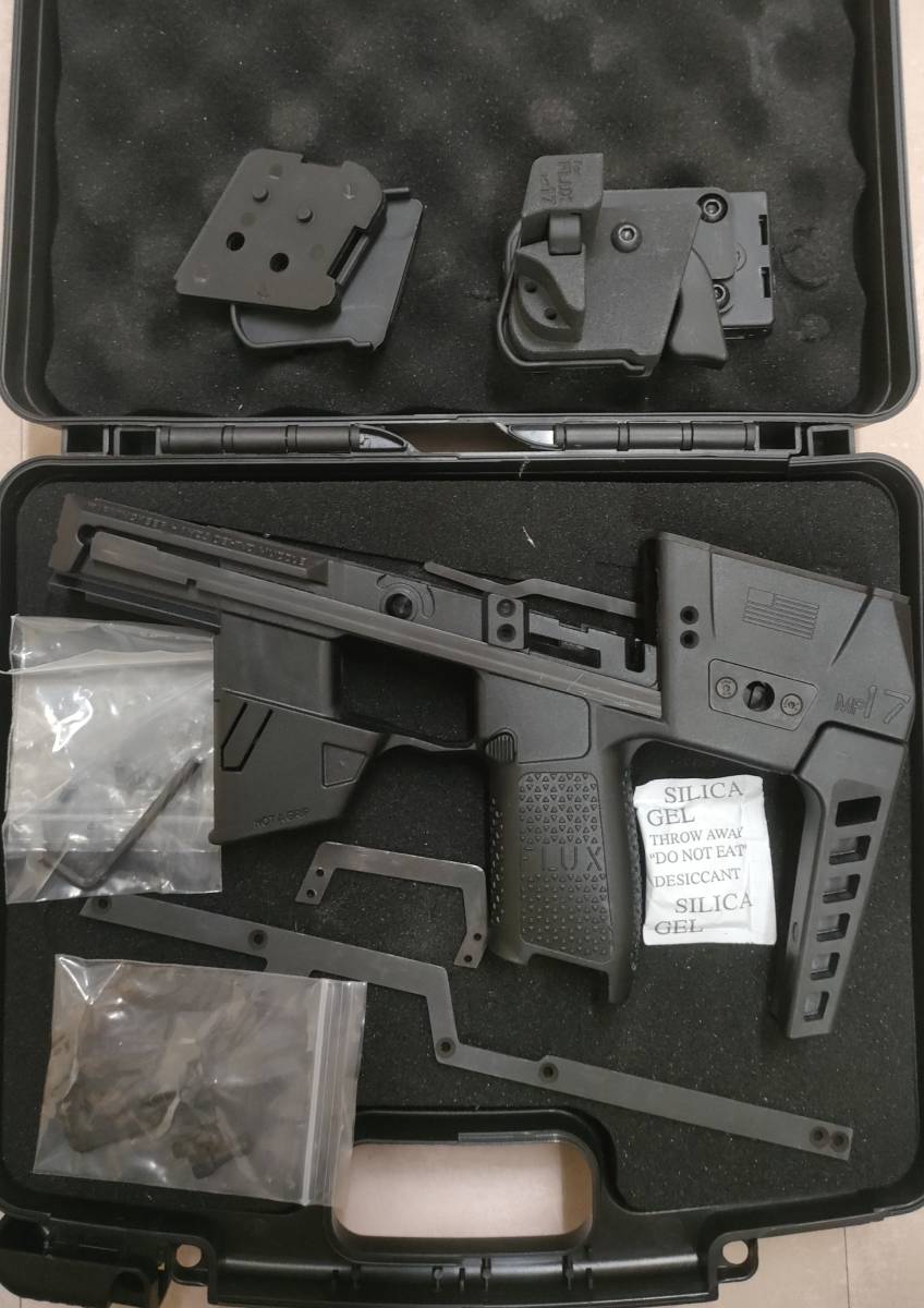 ［送料無料］FLUX Style MP17 Brace Kit for SIG P320 Airsoft Version BK ［おまけ付］_画像1