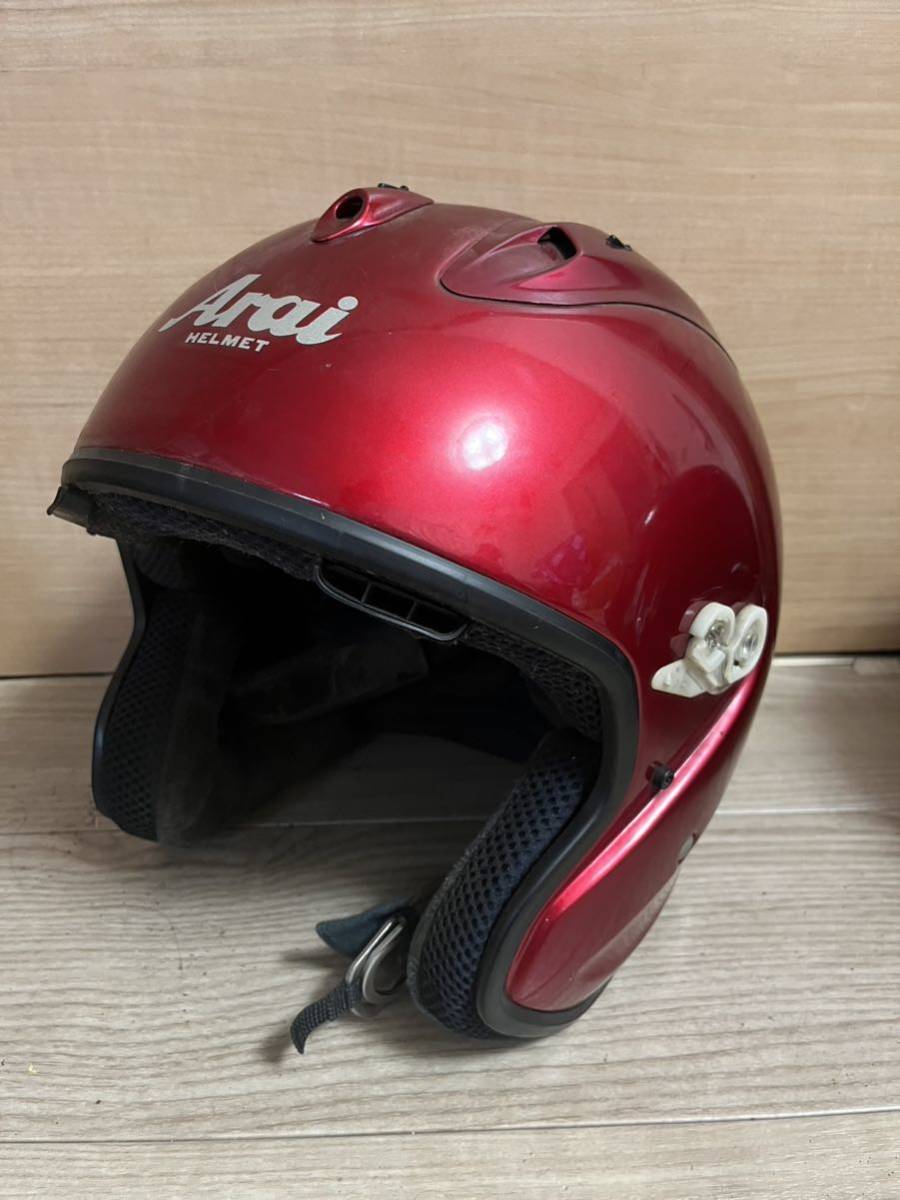 Arai アライ ヘルメット バイク ジェットヘルメット XL L 4点 まとめ 現状品 ジャンク_画像2