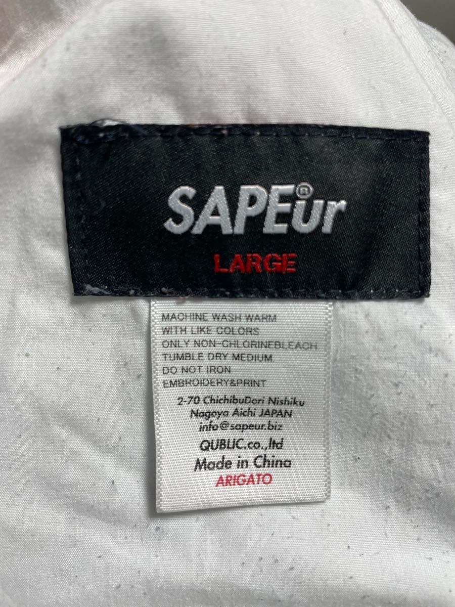 美品 】サプール SAPEur デニムトラックパンツ L 初期型番 美品 】サプール SAPEur デニムトラックパンツ L 初期型番