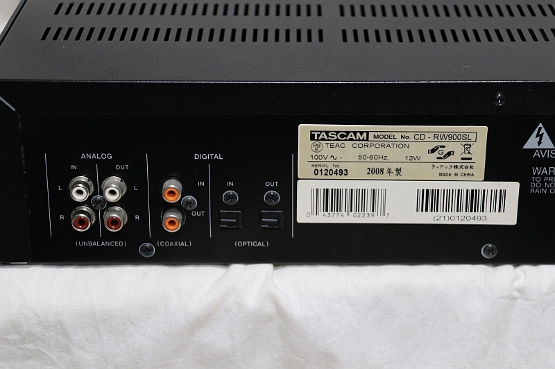  原文:ＴＡＳＣＡＭ　業務用ＣＤレコーダー/ＣＤ-ＲＷ９００SL