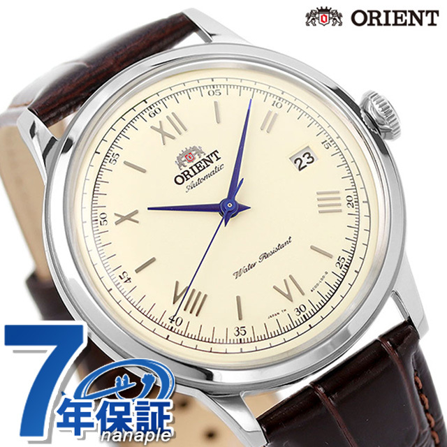   Orient  ...  автоматически  скручивание    наручные часы   кожа  ремень  ORIENT SAC00009N0  крем  жёлтый   коричневый   сделано в Японии 