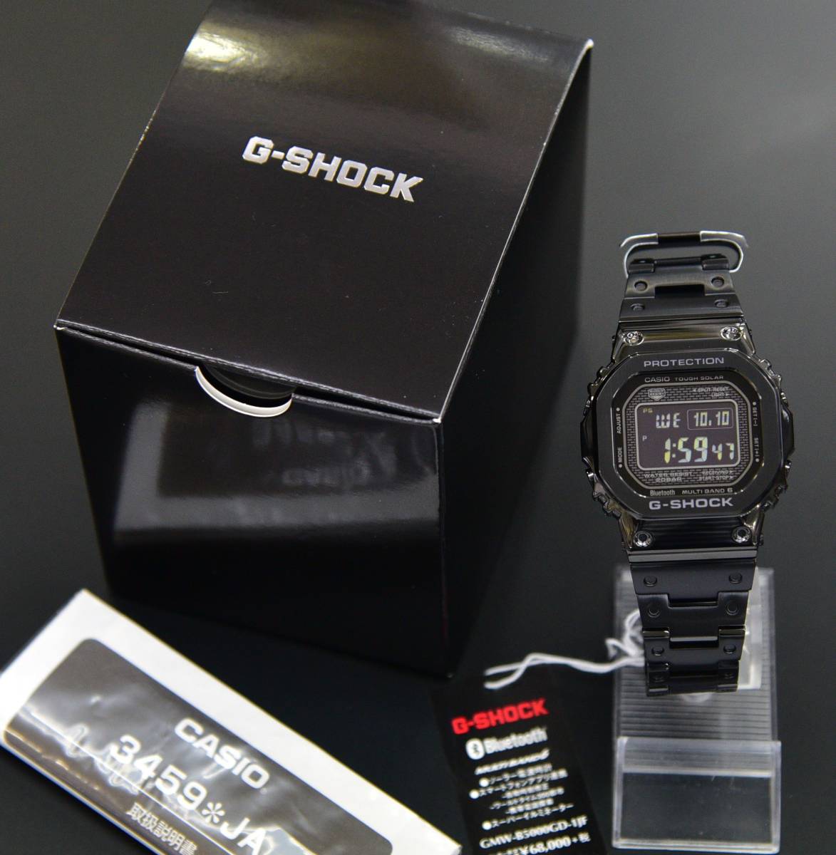 新品保証付 国内正規 カシオ G-SHOCK Bluetooth 搭載 タフソーラー電波 GMW-B5000GD-1JF 全国送料800円(離島除く）_画像2