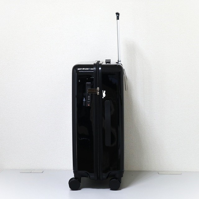 ミッフィー スーツケース mサイズ 中型 軽量 miffy かわいい 人気 ジッパー キャリーケース TSA 双輪 フェイス ブラック 黒 3泊4泊5泊 M608_画像3
